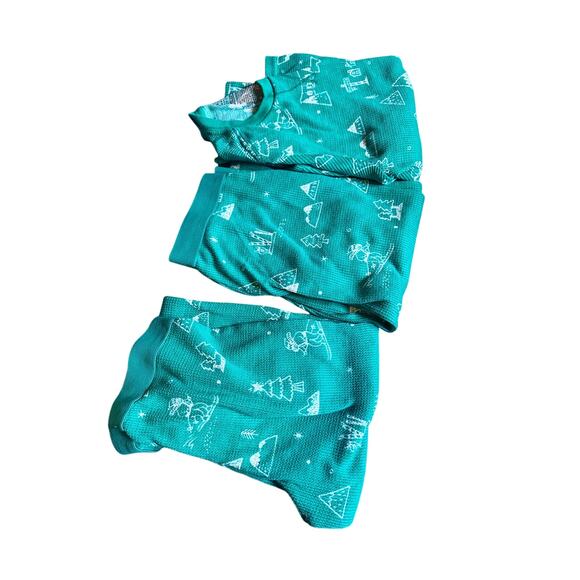 Wonder Shop Ski Scene Thermal Pajamas Size medium  8 - Picture 7 of 8